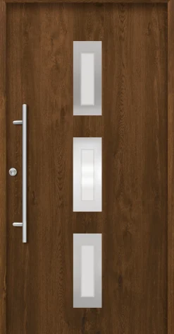 Splendoor Haustür Passivedoor Premium B02 Nussbaum DIN Links 100 x 210 cm