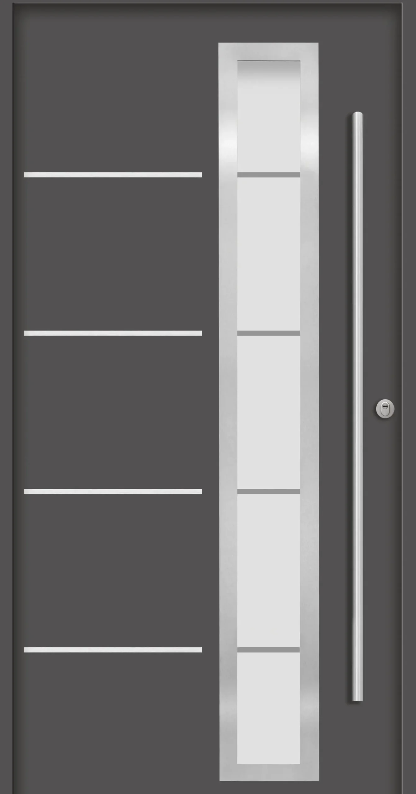Splendoor Haustür Passivedoor Premium B06 RC2 Anthrazit DIN Rechts 110 x 210 cm