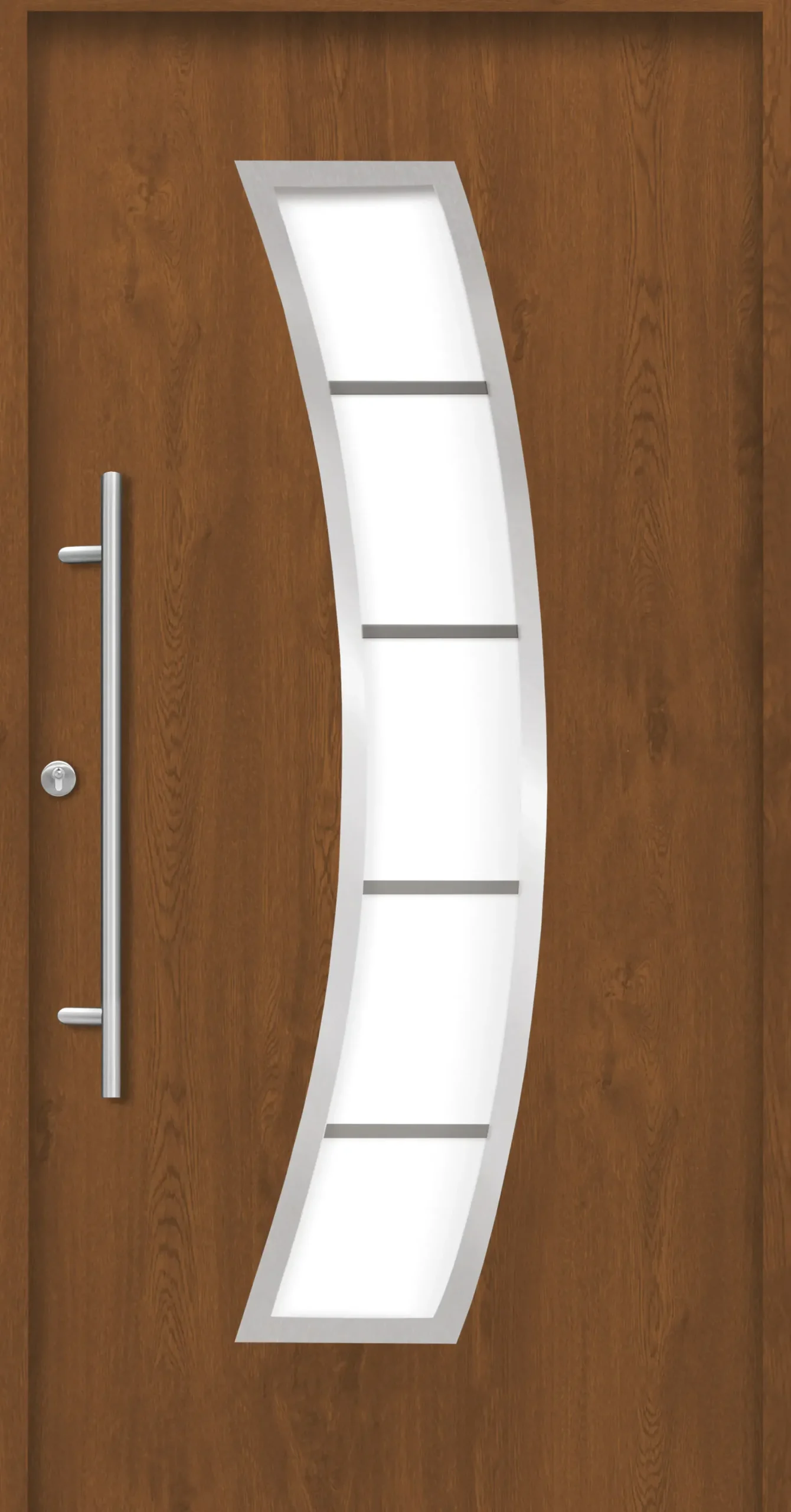 Splendoor Haustür Passivedoor Premium P14 Golden Oak DIN Links 100 x 210 cm