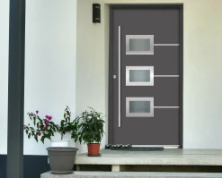 Splendoor Haustür Passivedoor Premium B03 Anthrazit DIN Links 100 x 210 cm