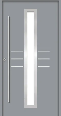 Splendoor Haustür Passivedoor Premium B07 RC2 Grau DIN Links 110 x 210 cm