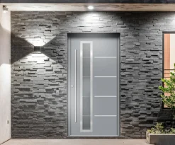 Splendoor Haustür Passivedoor Premium B06 Grau DIN Links 110 x 210 cm