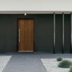Splendoor Haustür Passivedoor Premium H1 Nussbaum DIN Links 110 x 210 cm
