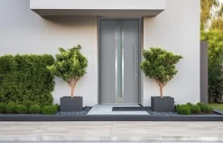 Splendoor Haustür Passivedoor Premium B01 Grau DIN Rechts 110 x 210 cm
