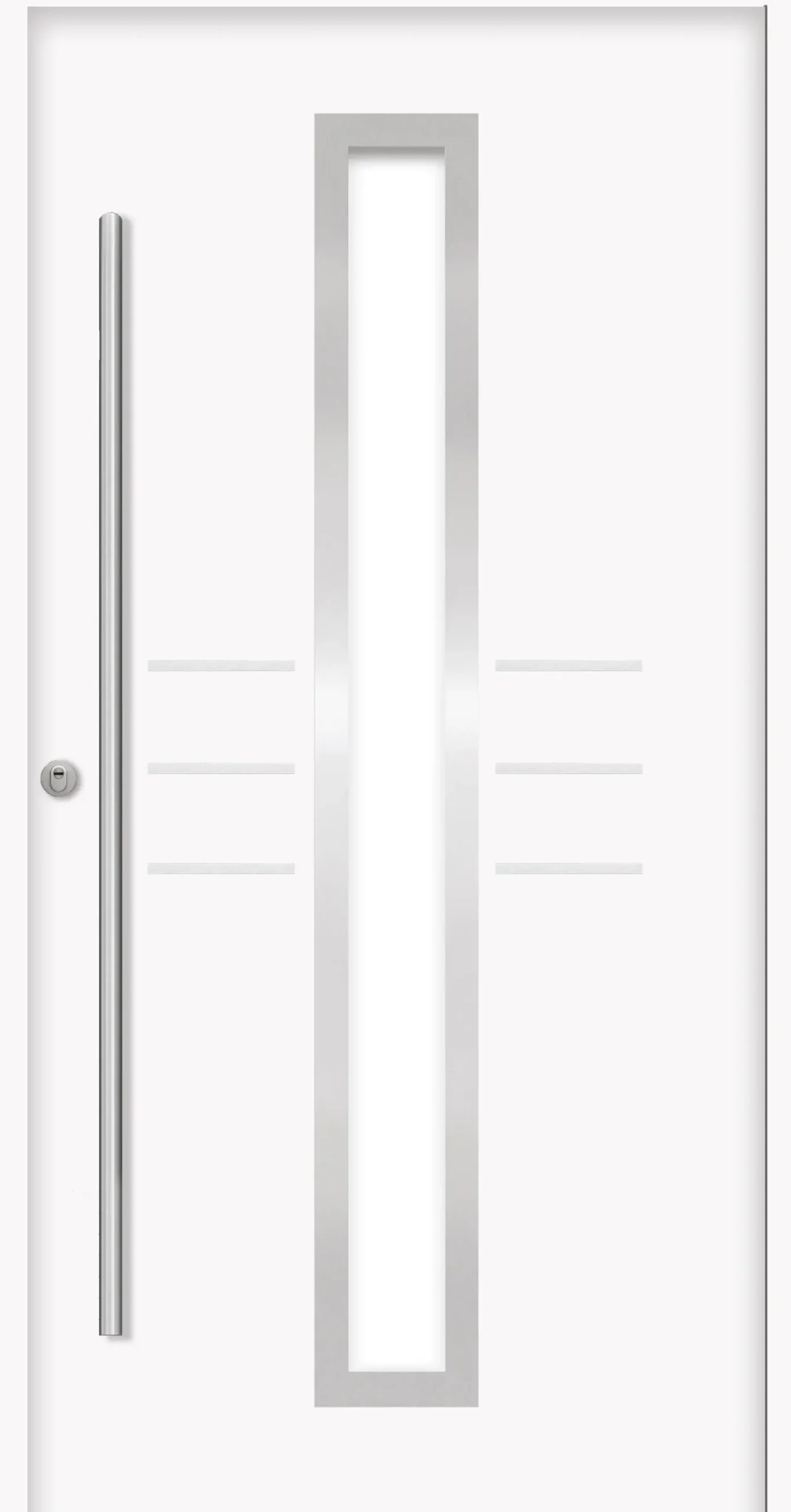 Splendoor Haustür Passivedoor Premium B07 RC2 Weiß DIN Links 110 x 210 cm
