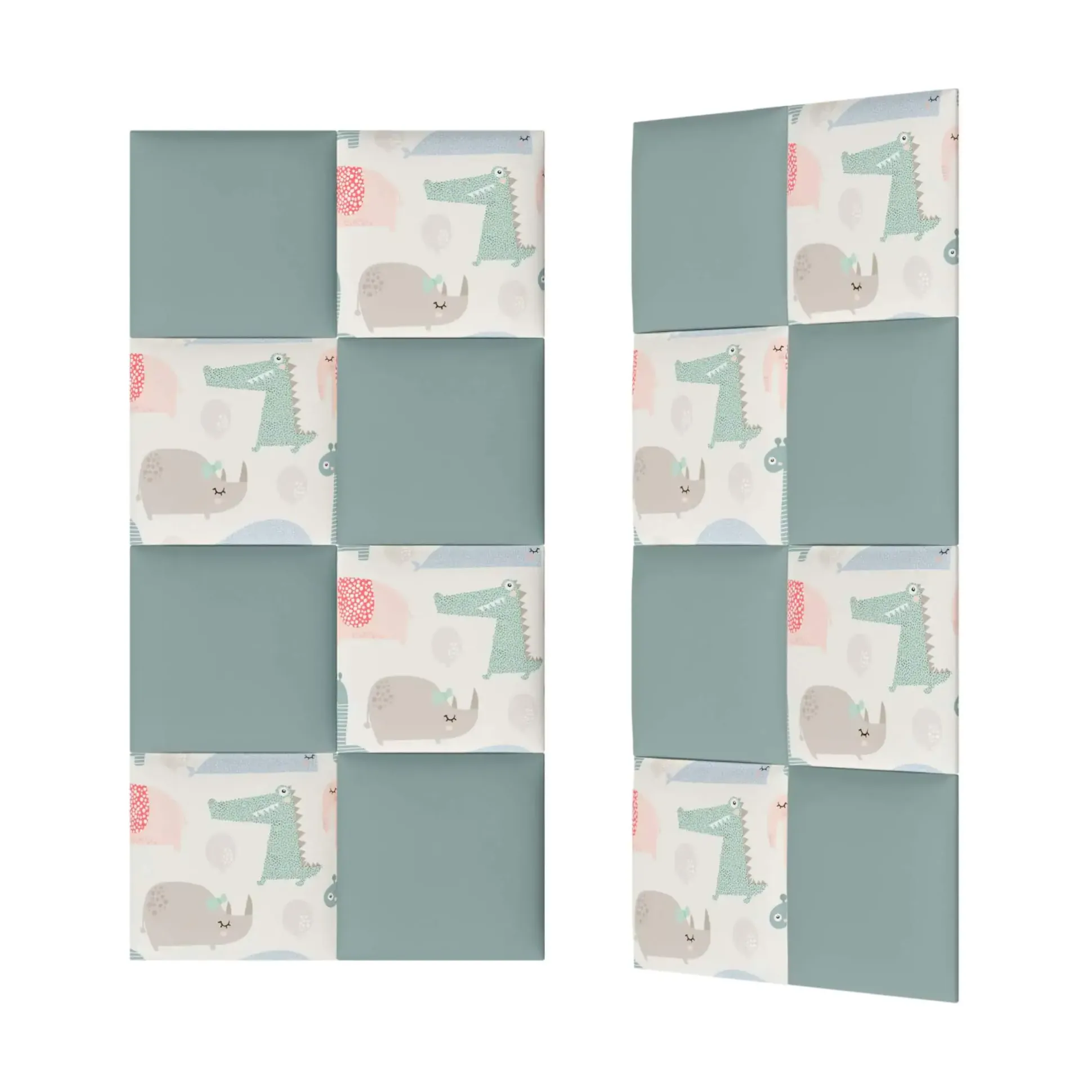 Stegu Wandpaneel Puffin Print Kids 30 x 30 cm Zoo