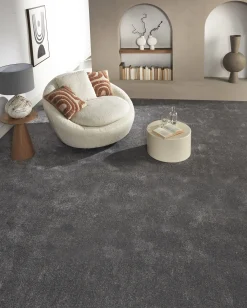 Teppichboden Robbie anthrazit 4 m breit (Meterware)