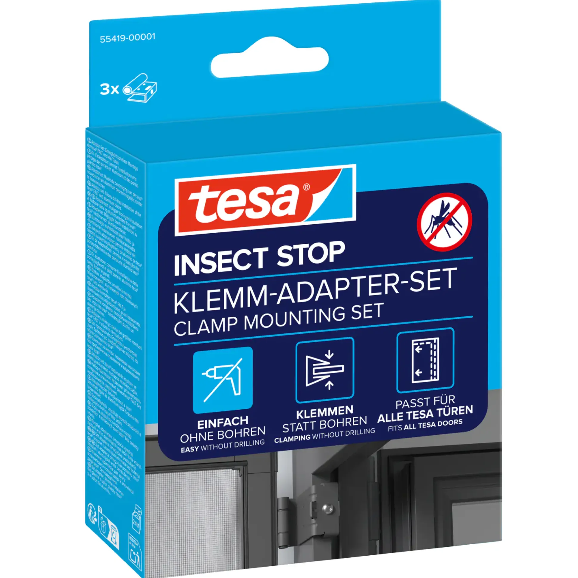 tesa Adapter FALT 35 x 43 x 48 mm anthrazit