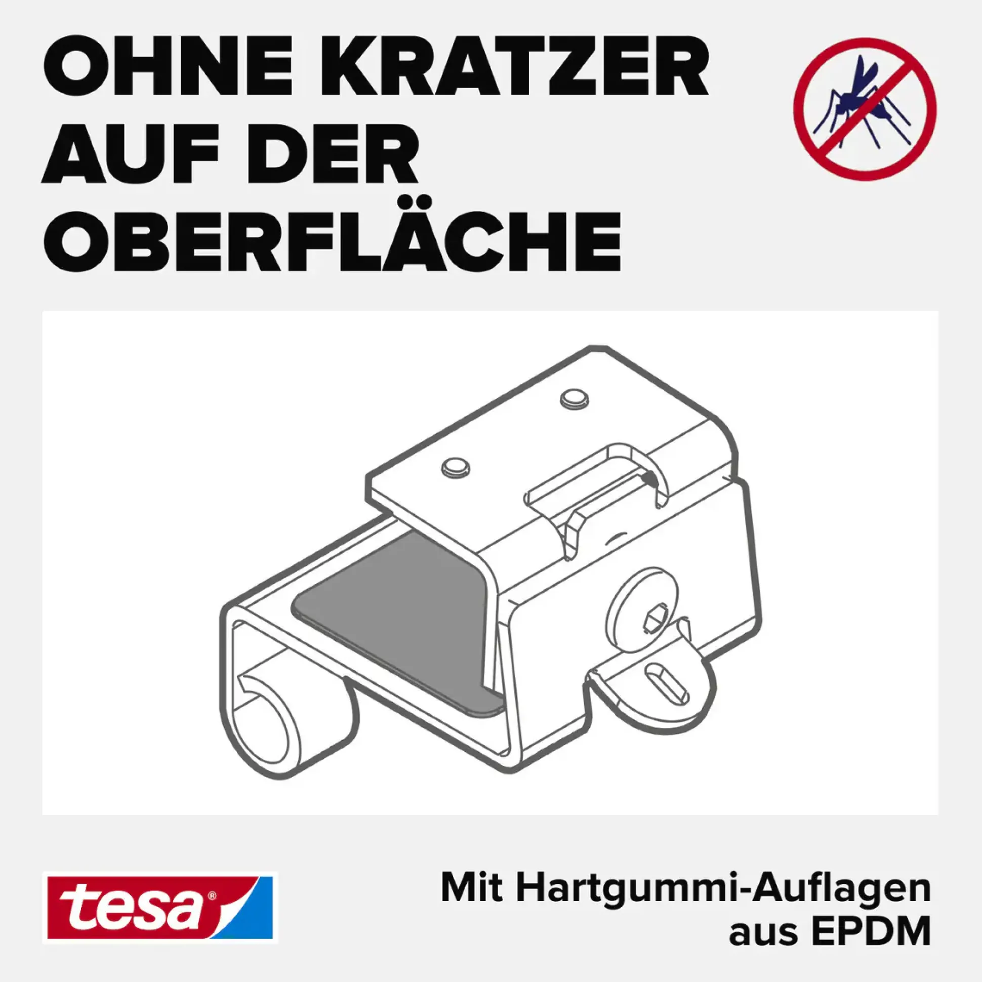 tesa Adapter FALT 35 x 43 x 48 mm weiß