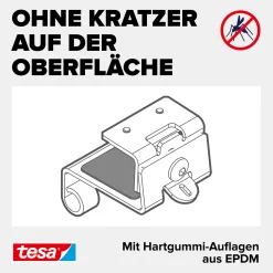 tesa Adapter FALT 35 x 43 x 48 mm weiß