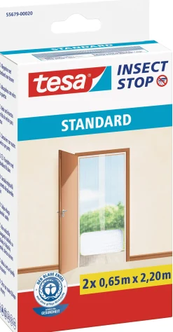 tesa Fliegengitter 65 x 220 cm weiß individuell kürzbar