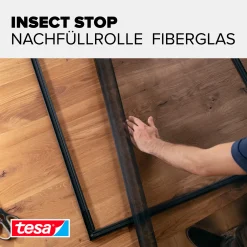 tesa Fliegengitter COMFORT Ersatzrolle 120 x 250 cm - anthrazit