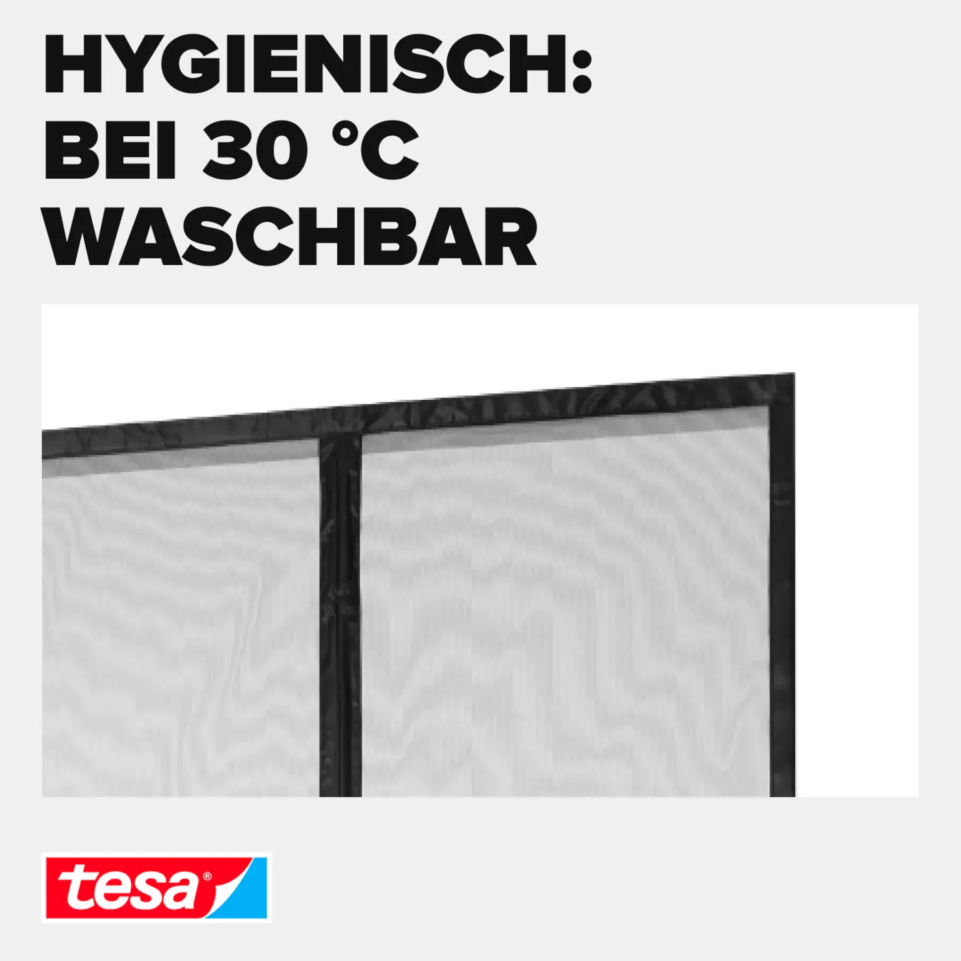 tesa Fliegengitter Magnetvorhang 80 x 200 cm anthrazit