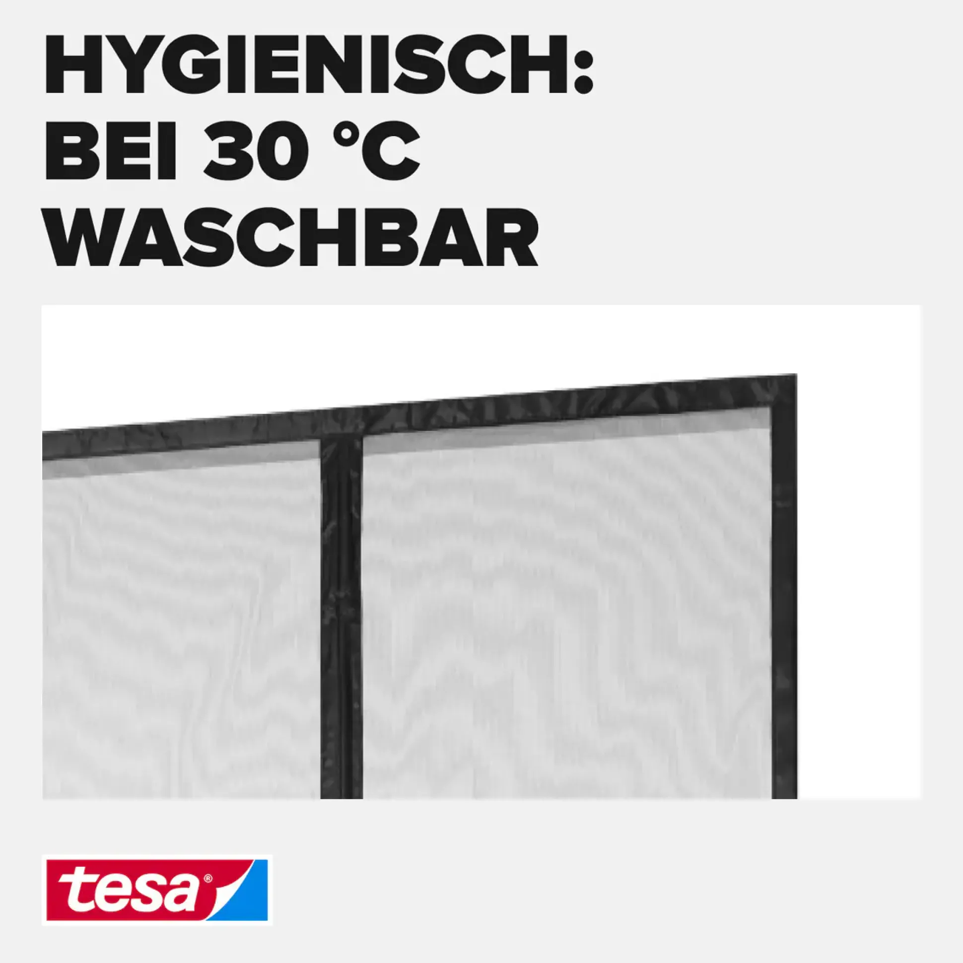 tesa Fliegengitter Magnetvorhang 80 x 200 cm anthrazit