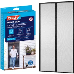 tesa Fliegengitter Magnetvorhang 100 x 220 cm anthrazit