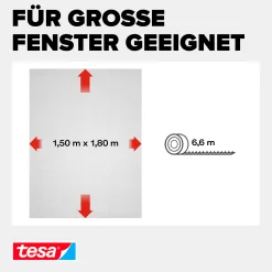 tesa Fliegengitter STANDARD 150 x 180 cm anthrazit individuell kürzbar