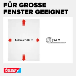 tesa Fliegengitter STANDARD 150 x 180 cm weiß individuell kürzbar