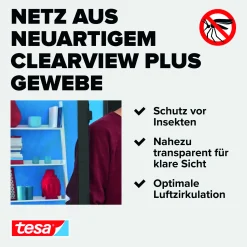 tesa Fliegengitter-Tür Comfort Alurahmen 100 x 220 cm weiß
