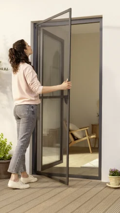 tesa Fliegengitter-Tür Comfort Alurahmen 100 x 220 cm weiß