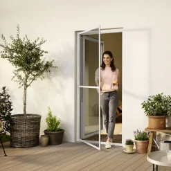 tesa Fliegengitter-Tür Comfort Alurahmen 100 x 220 cm weiß