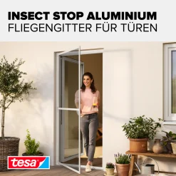 tesa Fliegengitter-Tür Comfort Alurahmen 100 x 220 cm weiß