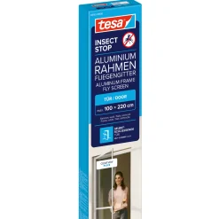 tesa Fliegengitter-Tür Comfort Alurahmen 100 x 220 cm weiß
