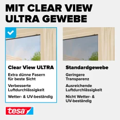 tesa Fliegenschutz-Fenster FALT 80 x 80 - 140 x 140 cm anthrazit/anthrazit