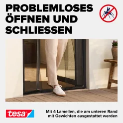 tesa Fliegenschutz-Lamellenvorhang STANDARD 120 x 250 cm - anthrazit