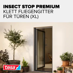tesa Fliegenschutz-Lamellenvorhang Comfort 120 x 250 cm anthrazit kürzbar