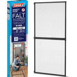 tesa Fliegenschutz-Tür FALT 100 x 220 cm anthrazit/anthrazit kürzbar