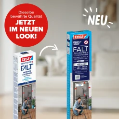 tesa Fliegenschutz-Tür FALT 100 x 220 cm anthrazit/anthrazit kürzbar