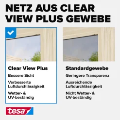 tesa Fliegenschutz-Tür FALT 100 x 220 cm anthrazit/weiß kürzbar