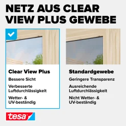 tesa Fliegenschutz-Tür FALT 100 x 220 cm anthrazit/weiß kürzbar