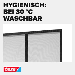Tesa Insektenschutz Magnetvorhang Selbstschließend 120 x 240 cm Anthrazit