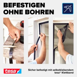 Tesa Insektenschutz Magnetvorhang Selbstschließend 120 x 240 cm Anthrazit