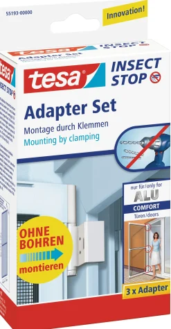 tesa Insektenschutz-Adapter-Set weiß weiß 3 Stück