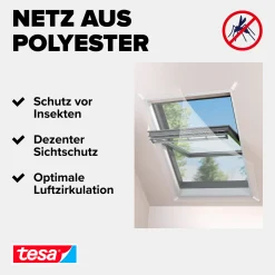 tesa Insektenschutz-Dachfenster COMFORT 120 x 140 cm weiß