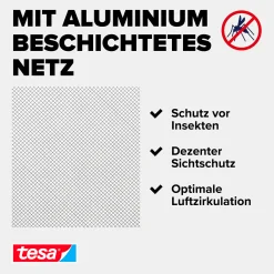 tesa Insektenschutz-Dachfenster SUN PROTECT 120 x 140 cm anthrazit