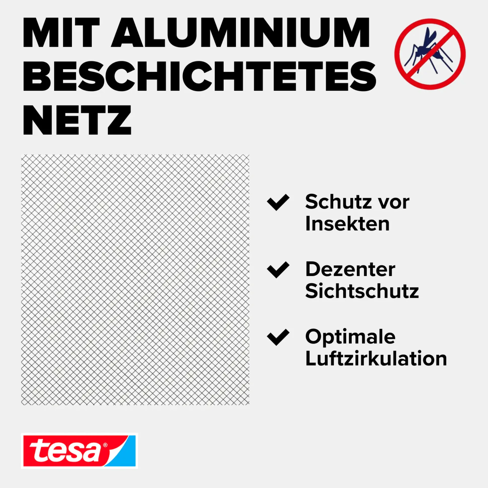tesa Insektenschutz-Dachfenster SUN PROTECT 120 x 140 cm anthrazit