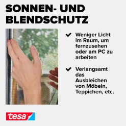tesa Insektenschutz-Dachfenster SUN PROTECT 120 x 140 cm anthrazit