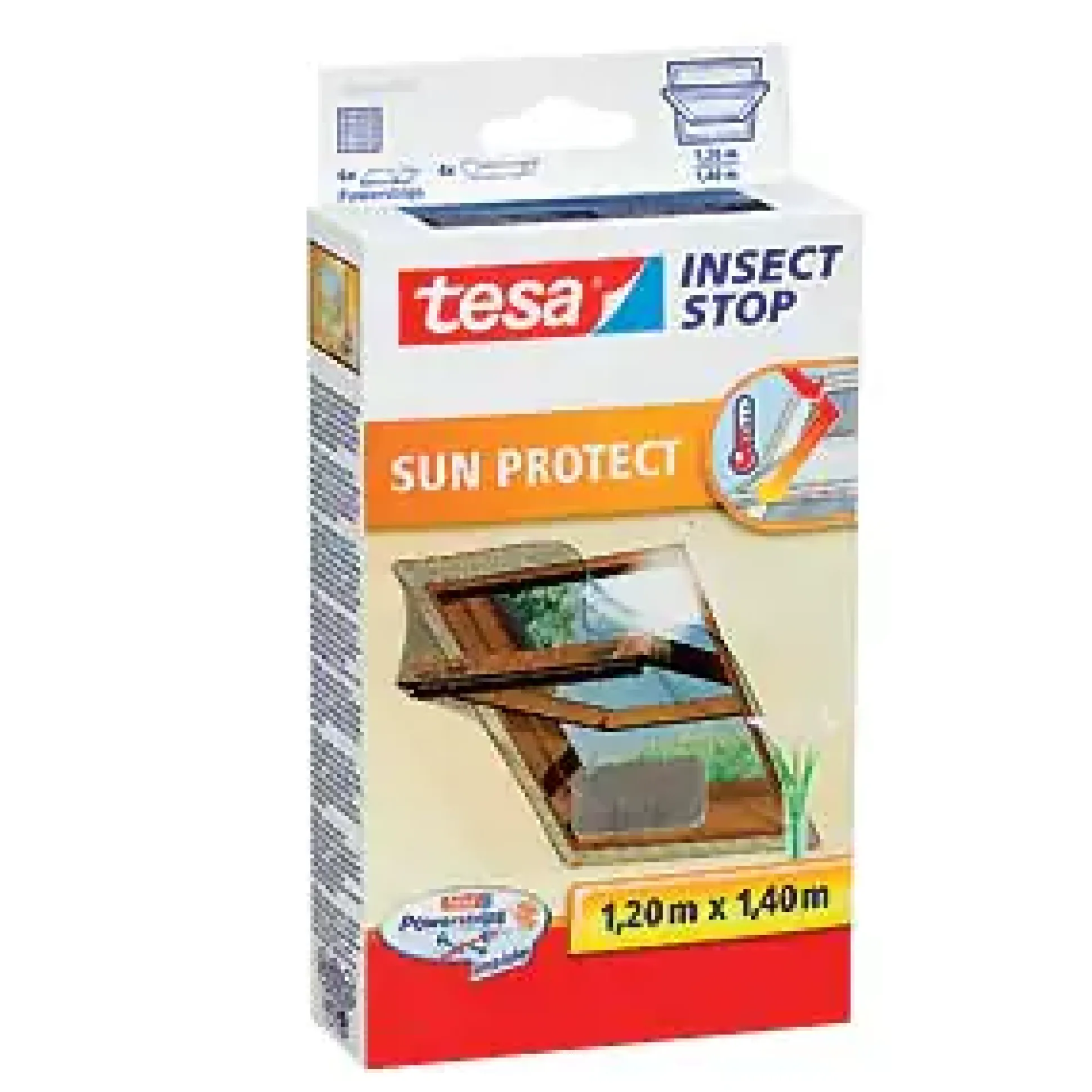 tesa Insektenschutz-Dachfenster SUN PROTECT 120 x 140 cm anthrazit