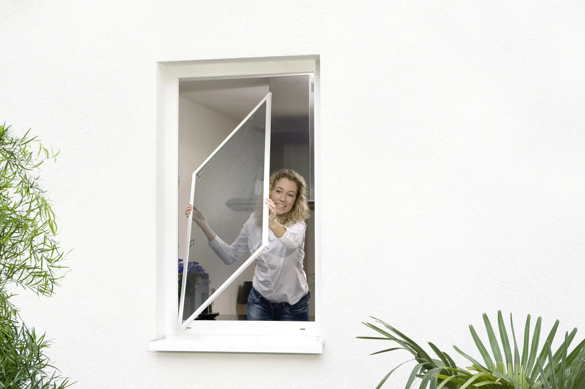 tesa Insektenschutz-Fenster COMFORT 120 x 150 cm weiß