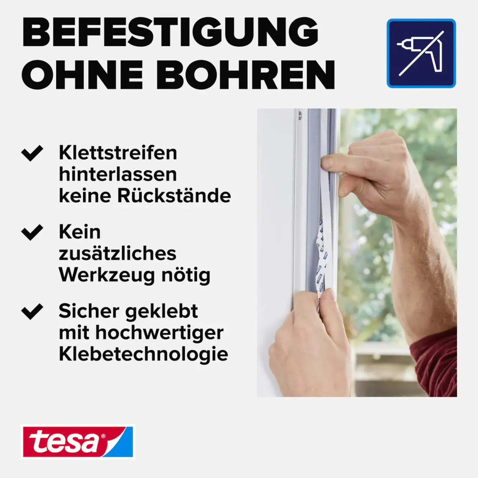 tesa Insektenschutz-Fenster SUN PROTECT 130 x 150 cm anthrazit