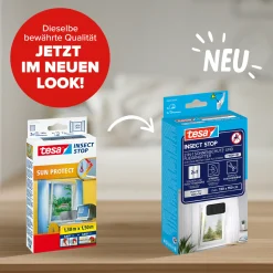 tesa Insektenschutz-Fenster SUN PROTECT 130 x 150 cm anthrazit