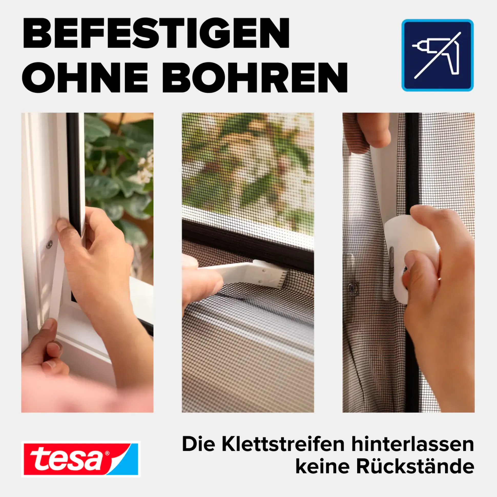 tesa Insektenschutz-Fenster COMFORT 120 x 240 cm weiß