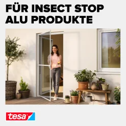 tesa Insektenschutz-Gitter COMFORT Ersatzrolle 120 x 250 cm grau