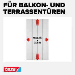 tesa Insektenschutz-Lamellenvorhang STANDARD weiß 0,95 m x 2,20 m weiß