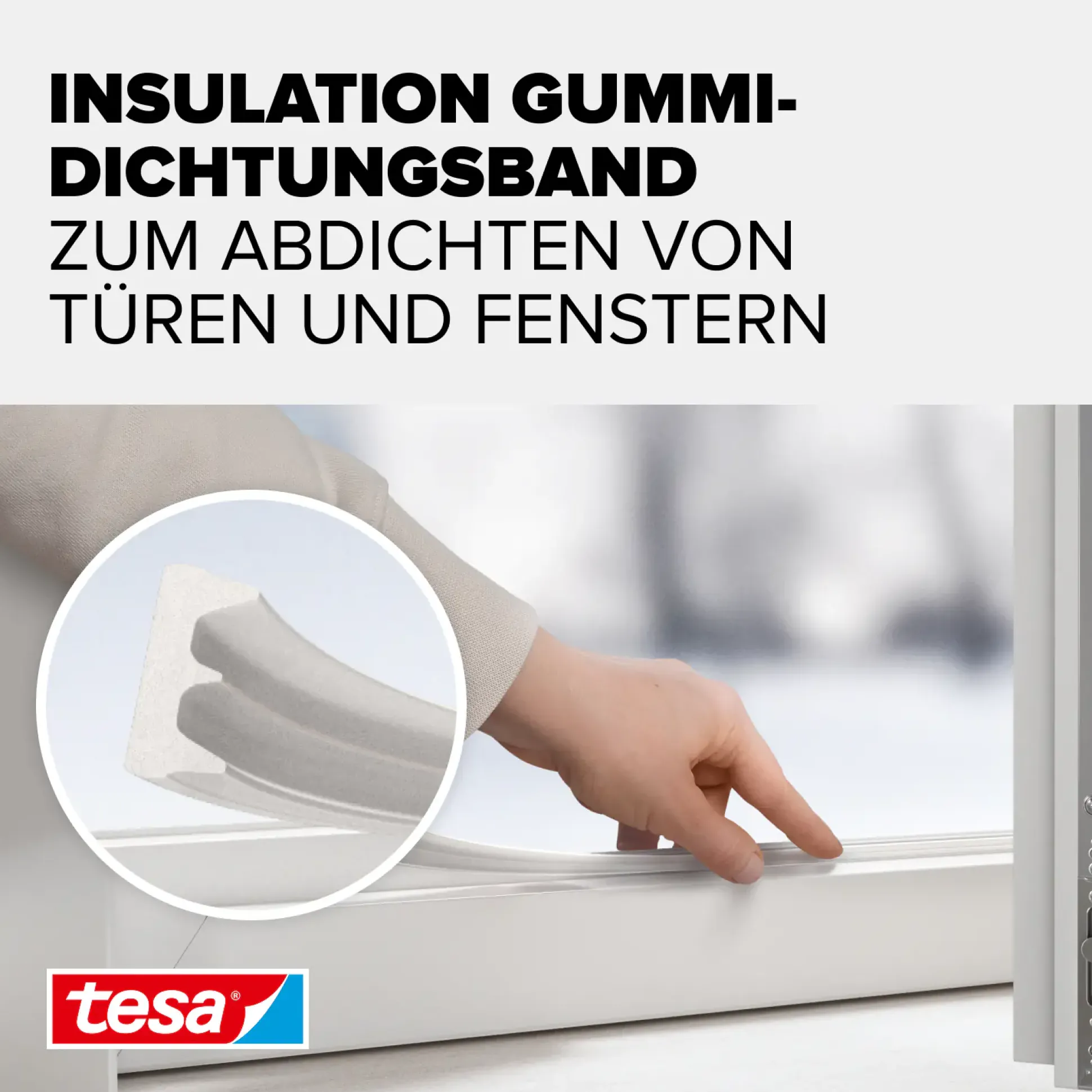tesa Insulation E-Profil Classic 6 m, weiß