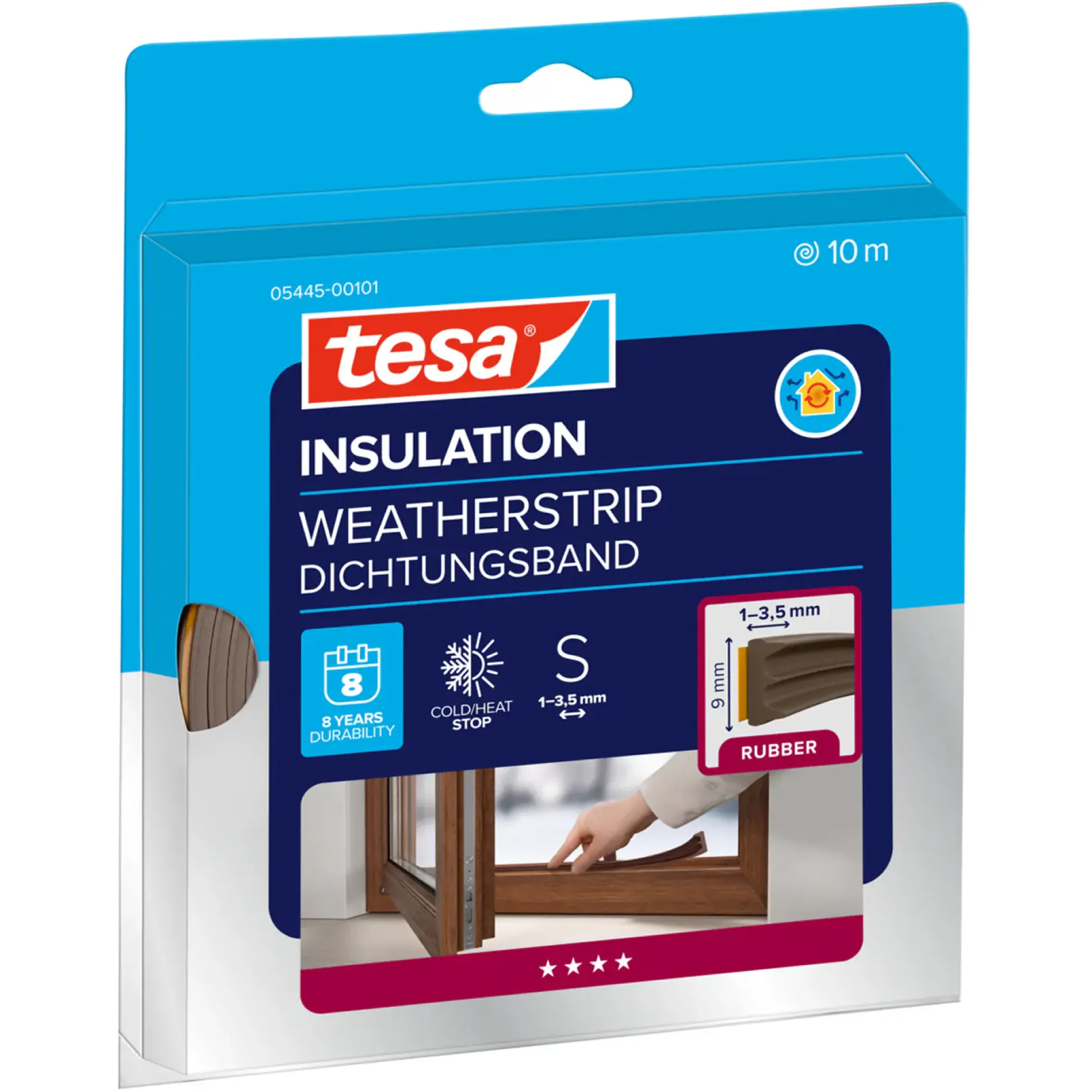 tesa Insulation E-Profil Classic 10 m, braun