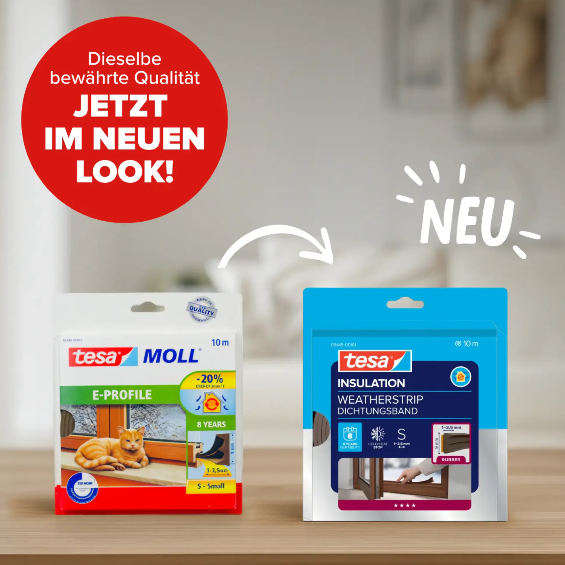 tesa Insulation E-Profil Classic 10 m, braun